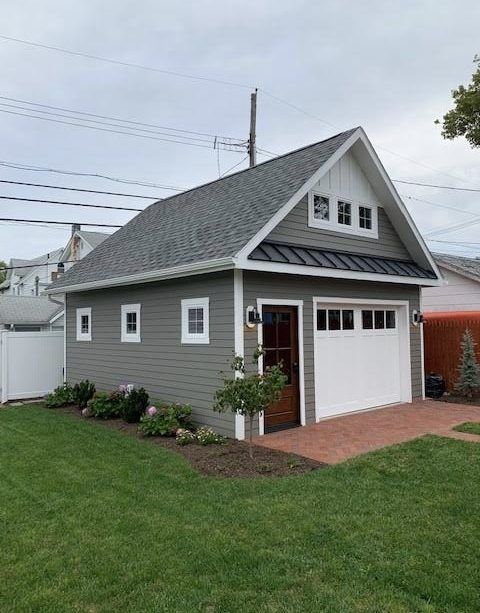 Detached garage with modern finishes Calgary